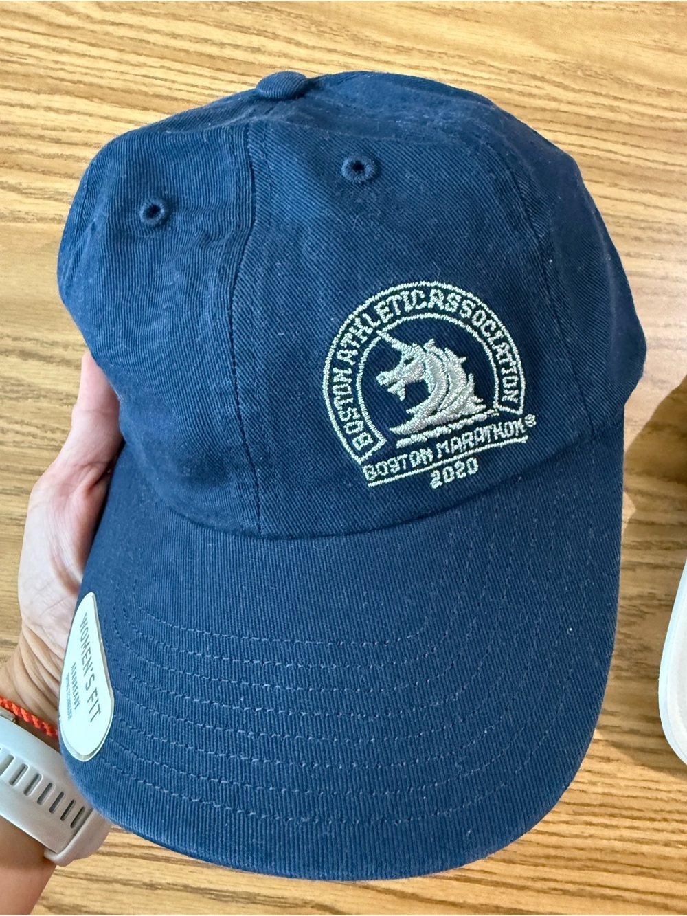 adidas navy blue Boston Marathon 2020 embroidered cap